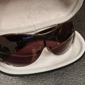 Dolce Gabbana Tortoise Shell Shield Sunglasses